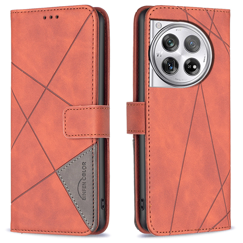 BINFEN COLOR BF05 For OnePlus 12R 5G / Ace 3 5G Case Flip Leather Wallet Phone Cover BINFEN COLOR BF05 For OnePlus 12R 5G / Ace 3 5G Case Flip Leather Wallet Phone Cover